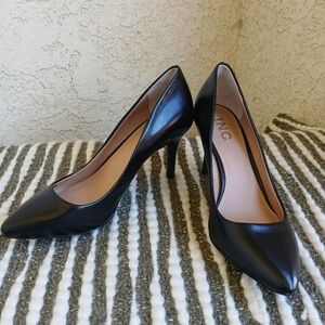 INC Leather Black High Heels